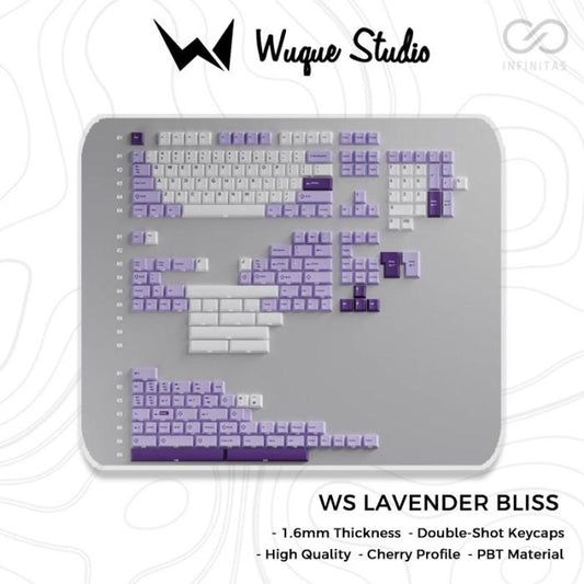 Wuque Studio WS Lavender Bliss Doubleshot PBT Keycaps / Keycap