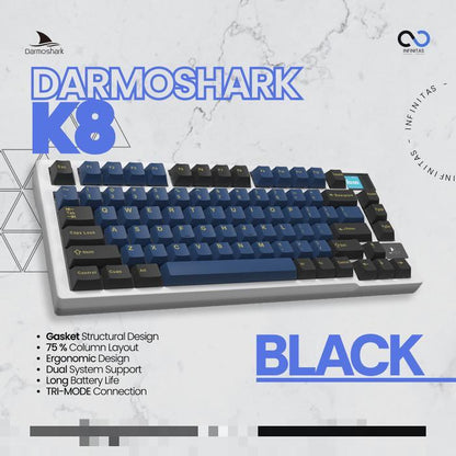 Darmoshark K8 / K-8 3 Mode Gasket Mount 75% Mechanical Keyboard