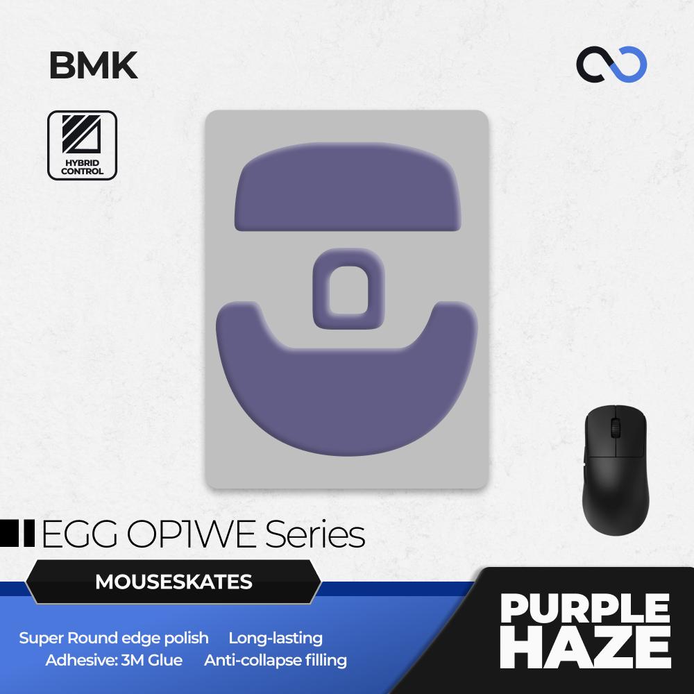 BMK Purple Haze Pro Endgame Gear OP1 Series / OP1WE / OP18K / OP1W4K Mouse Feet / Mouse Skate PTFE Obsidian Air Clone (Hybrid-Control)