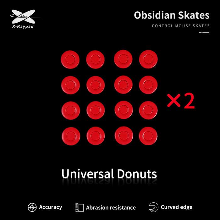 XRaypad Obsidian Universal Donuts PTFE Mouse Feet / Mouse Skate for Glass pad (Control)