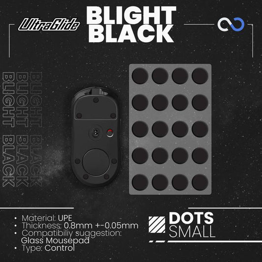 Meow Gaming Gear UltraGlide Blight Dots Universal Mouse Feet / Mouse Skate UPE for Glass Mouse pad (Control)