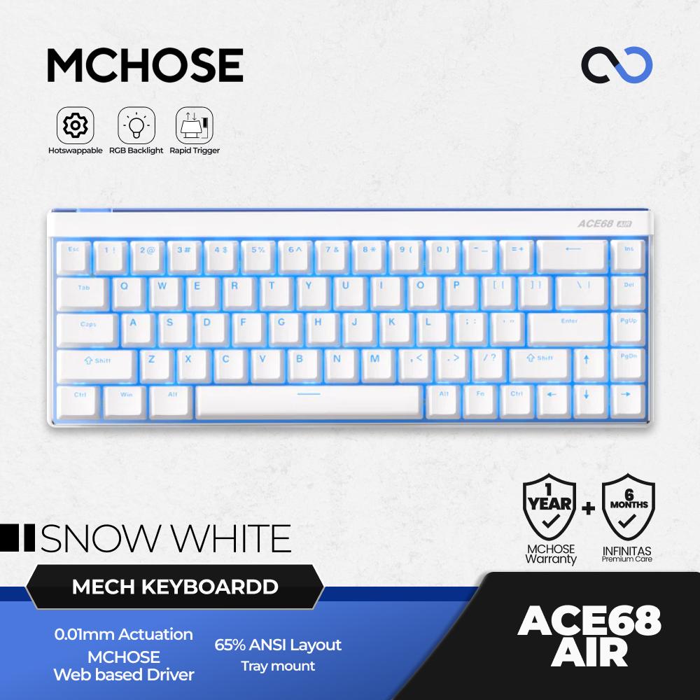 MCHOSE ACE68 AIR 8K Hall Effect 65% Magnetic Keyboard Rapid Trigger SOCD DKS RDT Wooting