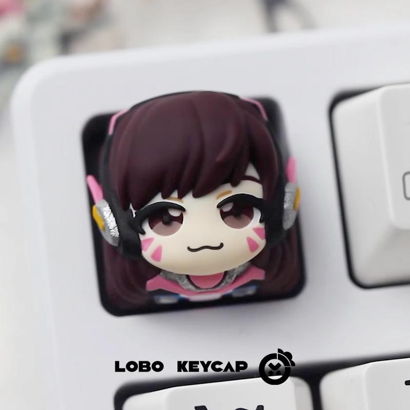 Lobo D.Va Overwatch Theme Artisan Keycaps Resin Keycap
