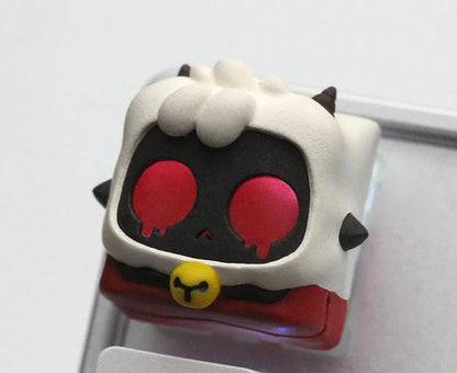 Lobo The Lamb Cult of The Lamb Game Artisan Keycaps Resin Keycap