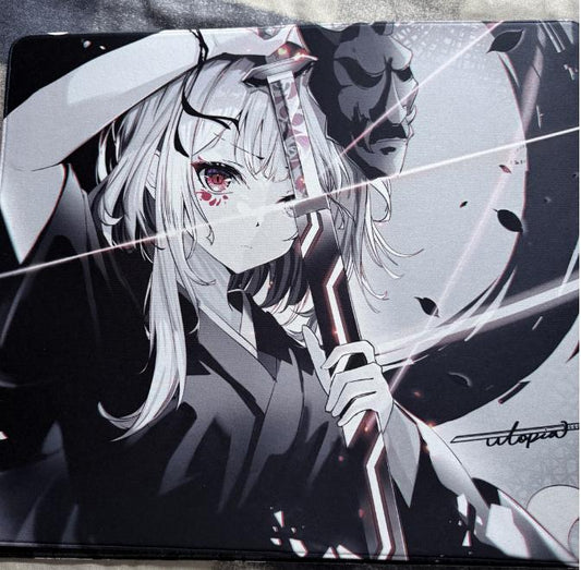 Utopia Gaming Black Blade 1 Poron Base Gaming Mousepad Anime (Control-Hybrid) Vaxee PA Surface