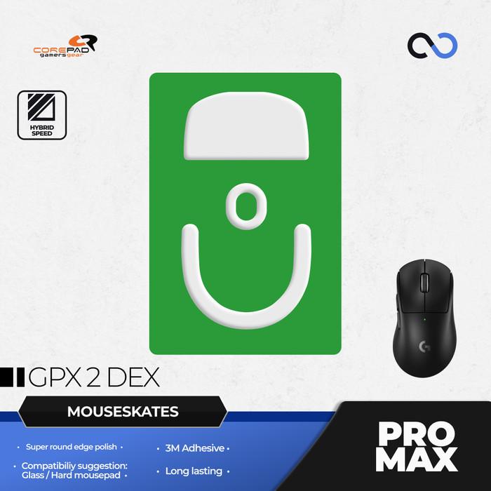 Corepad PRO MAX G PRO X SUPERLIGHT 2 DEX CNC milled PTFE Gaming Mouse Feet / Mouse Skate (Speed-Hybrid)