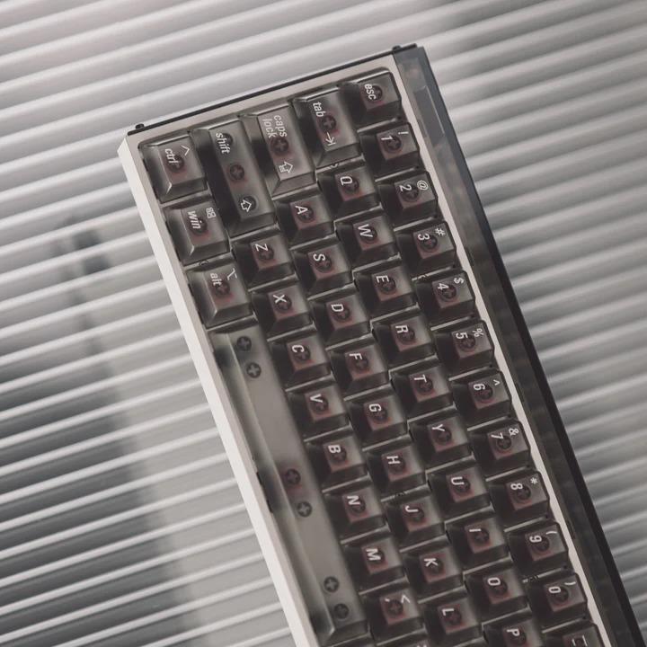 LeleLab SupSup Smoky ApplePie Transparent Keycaps Cherry Profile UV Printed ABS Keycap 100-Keys