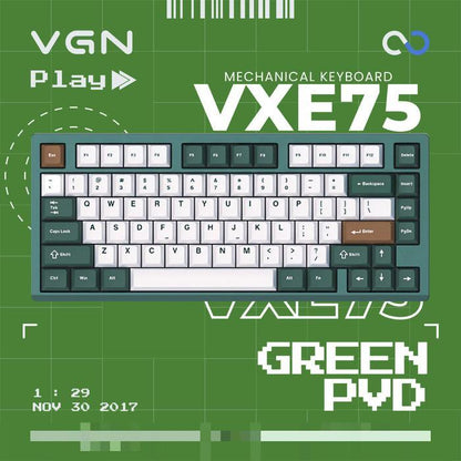 VGN VXE75 / VXE 75 Hotswap Gasket Wireless 75% Alu Mechanical Keyboard