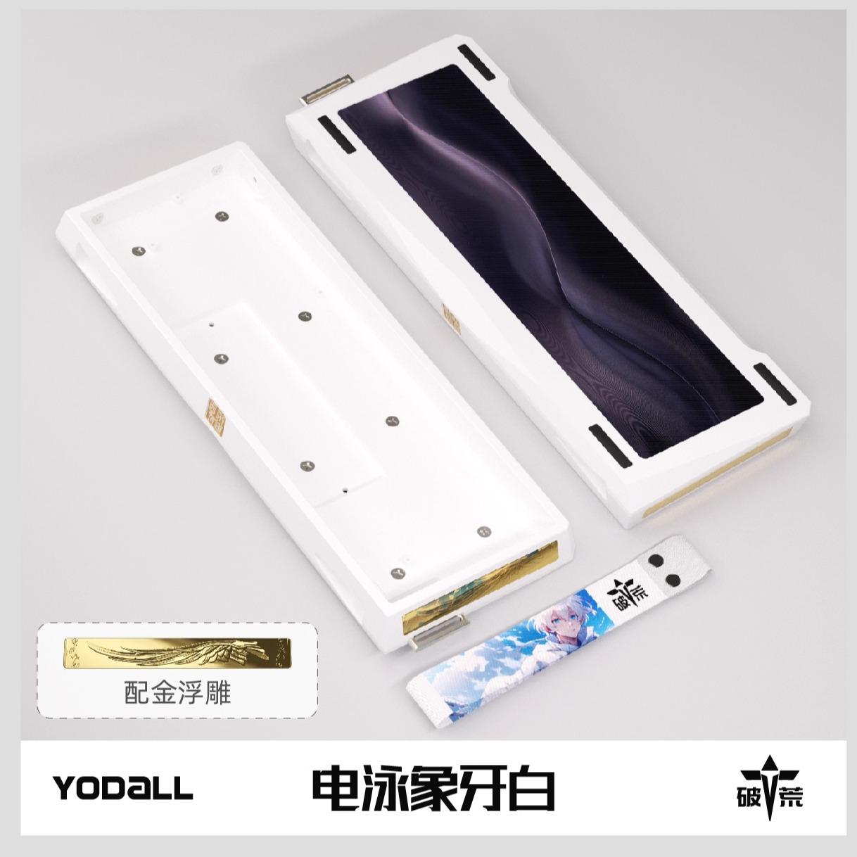 YODALL GH60-PO Custom 60% Aluminium Gaming Keyboard Case DIY for Wooting 60HE+ / GH60 / TOFU60 / WIN60 / MAD60