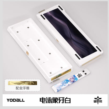 YODALL GH60-PO Custom 60% Aluminium Gaming Keyboard Case DIY for Wooting 60HE+ / GH60 / TOFU60 / WIN60 / MAD60