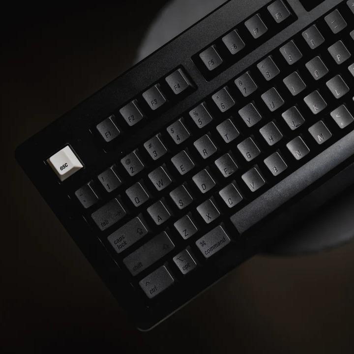 LeleLab Munich Black / München Schwarz Keycaps Cherry Profile UV Printed ABS Keycap 133-Keys