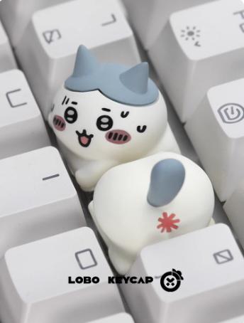 Lobo Hachiware Butt Chiikawa Theme Artisan Keycaps Resin Keycap