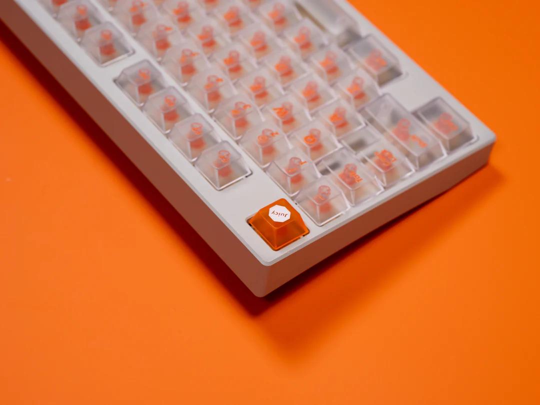 LeleLab X Sensy Juicy Transparent Keycaps Cherry Profile UV Printed ABS Keycap 159-Keys