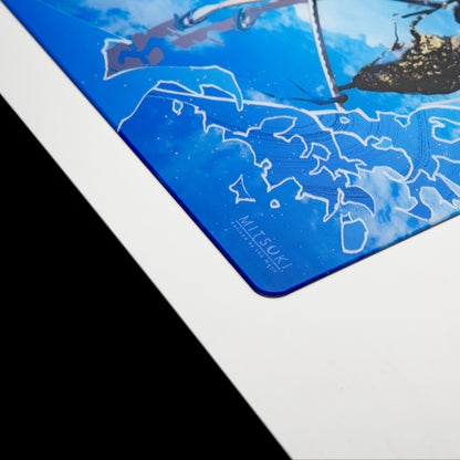 MITSUKI Yusui Silicone Base COATED Gaming Tempered Glass Mousepad Kaca (Speed)
