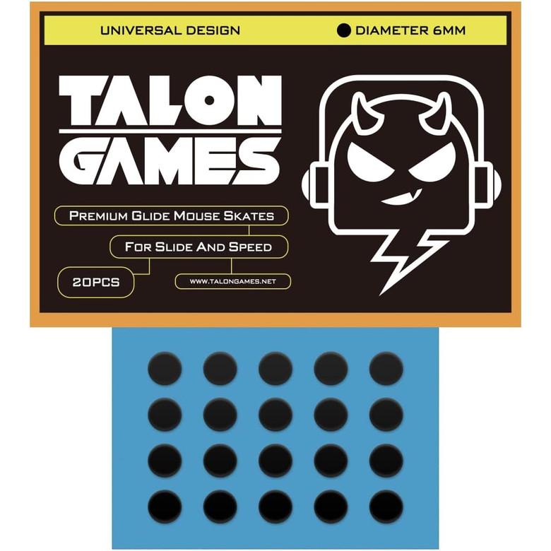 TALONGAMES Black Dots Universal Mouse Feet / Mouse Skate UPE for Cloth Mouse pad (Control)