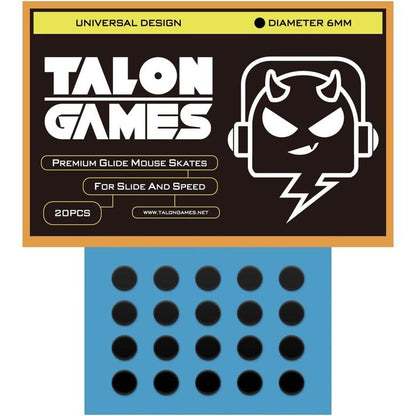 TALONGAMES Black Dots Universal Mouse Feet / Mouse Skate UPE for Cloth Mouse pad (Control)