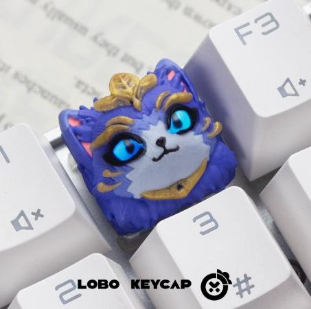 Lobo Yuumi League of Legends Theme Artisan Keycaps Resin Keycap