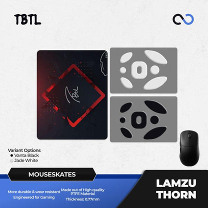 TBTL Lamzu Thorn Mouse Feet / Mouse Skate PTFE for Cloth Mouse pad
