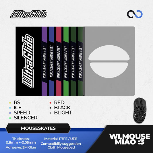 Meow Gaming Gear UltraGlide WLMouse Miao Series Mouse Feet / Mouse Skate