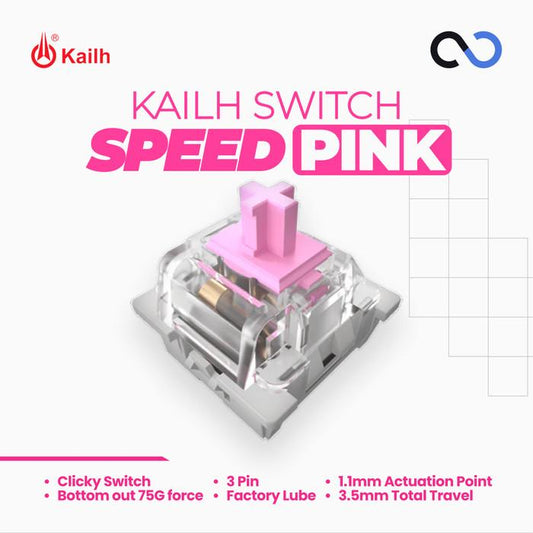 Kailh Speed Pink / Rose Pink switch (Clicky)