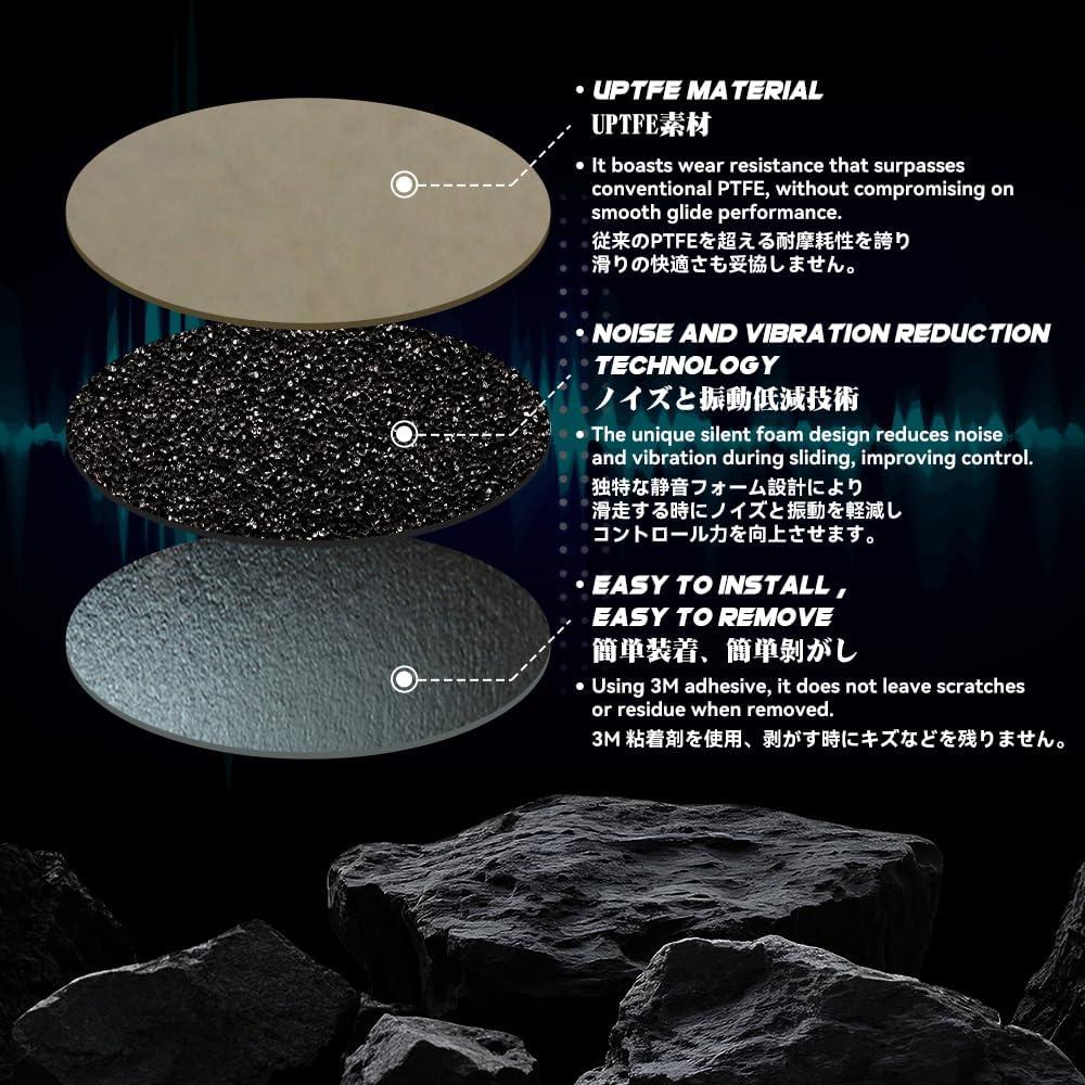 Talongames Iwa Dots Universal Silent Mouse Feet / Mouse Skate Mixed PTFE (Hybrid-Control)