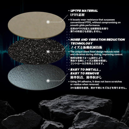 Talongames Iwa Dots Universal Silent Mouse Feet / Mouse Skate Mixed PTFE (Hybrid-Control)