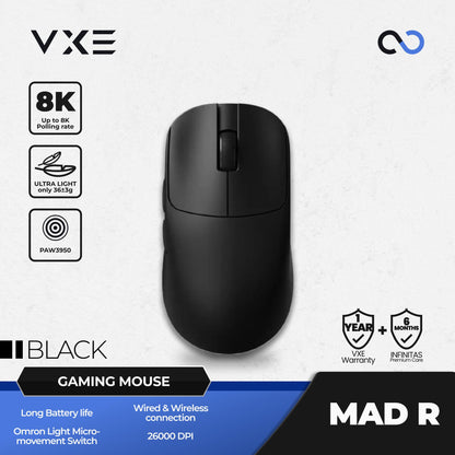 VGN VXE MAD R 8K Wireless Light Weight Gaming Mouse