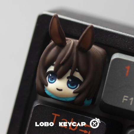 Lobo Amiya Arknights Anime Theme Artisan Keycaps Resin Keycap