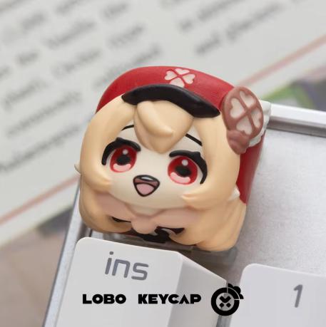 Lobo Klee Genshin Impact Theme Artisan Keycaps Resin Keycap