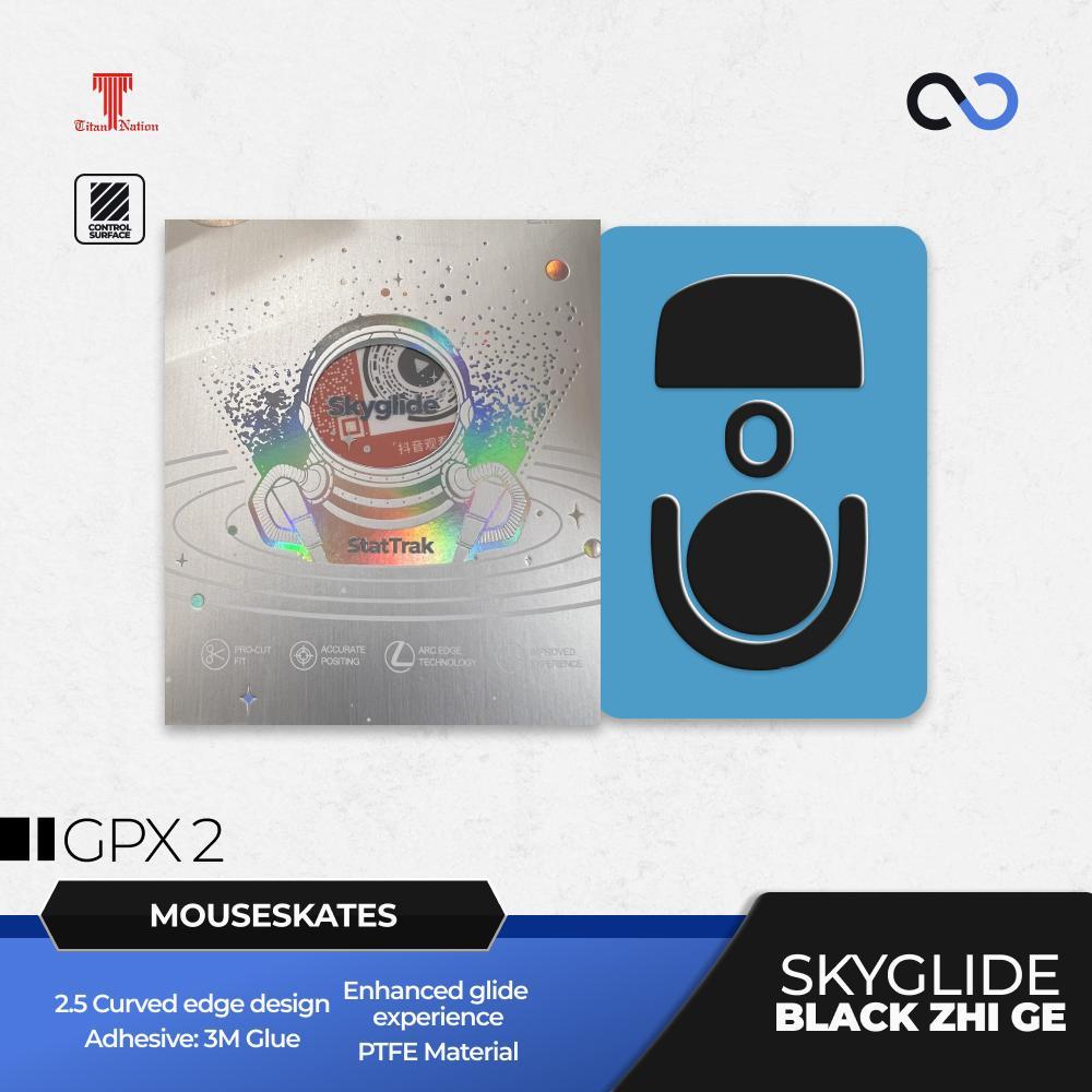 Skyglide StatTrak Black Zhi Ge Series Gaming Mouse Feet / Mouse Skate PTFE (Control)