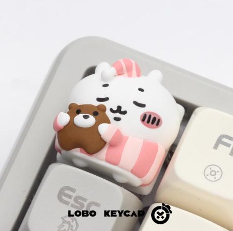 Lobo Chiikawa Pajama Artisan Keycaps Resin Keycap