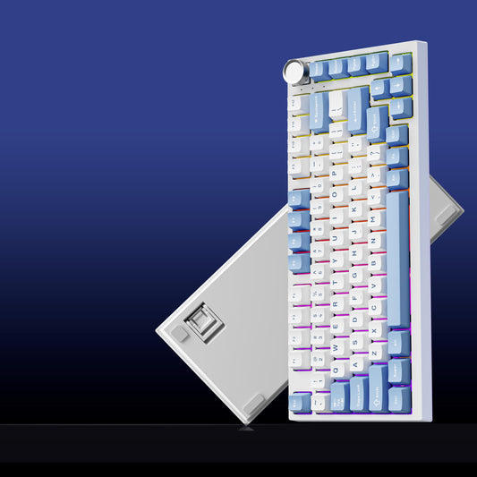 EWEADN X75 PBT Wireless Gasket Hotswap 75% Mechanical Keyboard with TFT Screen and Knob Bluetooth / 2.4ghz / Wired