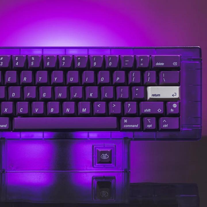 LeleLab Supsup Purple MacOS Keycaps Cherry Profile UV Printed ABS Keycap 138-Keys