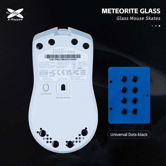 XRaypad Meteorite Universal Dots Glass Gaming Mouse Feet / Mouse Skate (Speed)