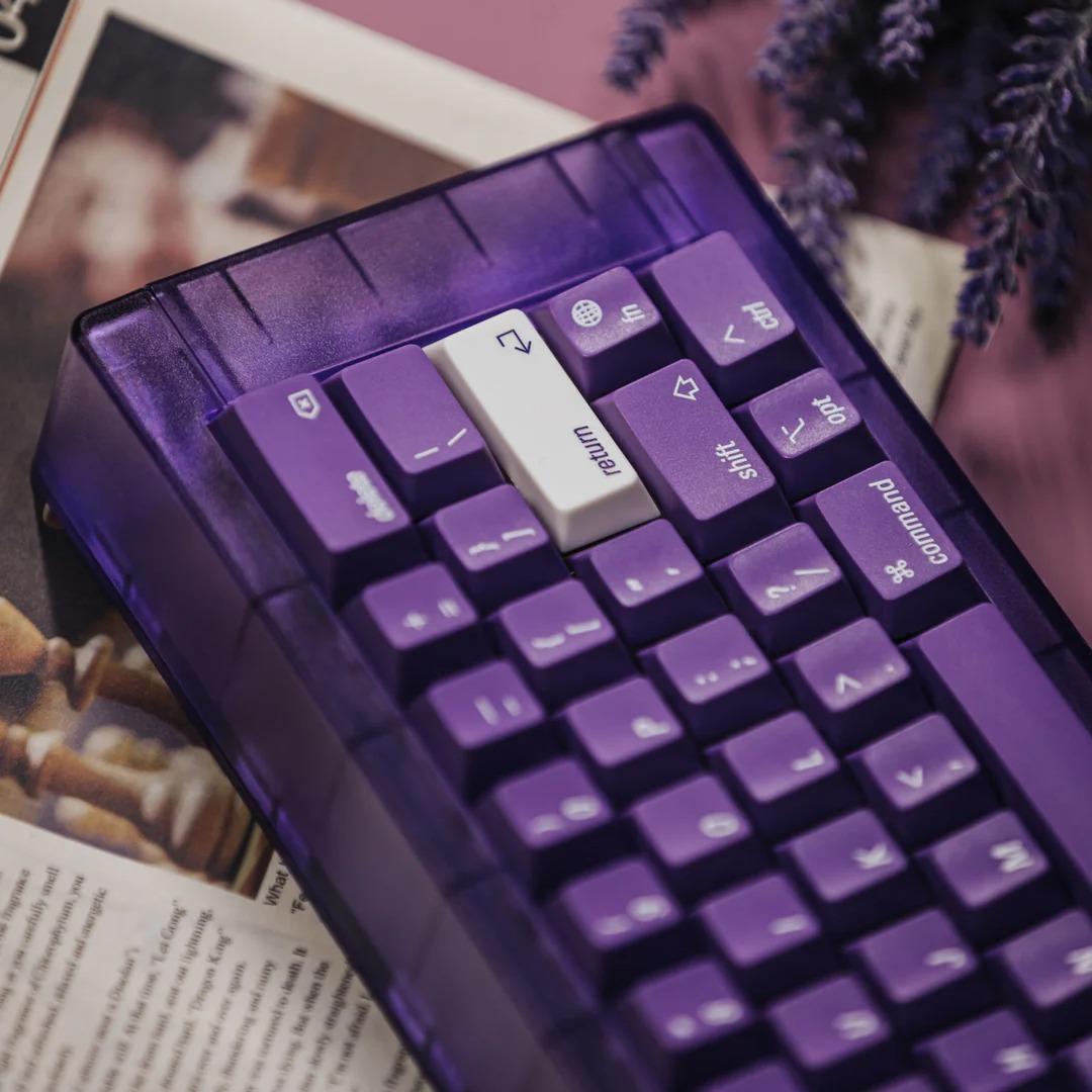LeleLab Supsup Purple MacOS Keycaps Cherry Profile UV Printed ABS Keycap 138-Keys