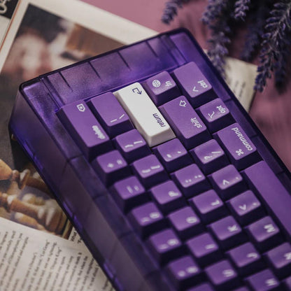 LeleLab Supsup Purple MacOS Keycaps Cherry Profile UV Printed ABS Keycap 138-Keys